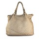 BORSA  DA SPALLA IN PELLE EFFETTO VINTAGE - ZI59865 - Colore:Beige;