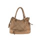 BORSA  DA SPALLA IN PELLE EFFETTO VINTAGE - GY55861 - Colore:Taupe;