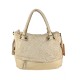 BORSA  DA SPALLA IN PELLE EFFETTO VINTAGE - GY55861 - Colore:Beige;