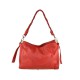 BORSA A SPALLA IN PELLE VINTAGE - CI49854 - Colore:Rosso;
