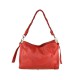 BORSA A SPALLA IN PELLE VINTAGE - CI49854 - Colore:Rosso;