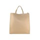 BORSA A MANO  IN PELLE CON TRACOLLA - FG43847 - Colore:Taupe;