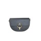 BORSA A SPALLA DONNA IN PELLE CON TRACOLLA - BU32835 - Colore:Blu;