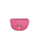 BORSA A SPALLA DONNA IN PELLE CON TRACOLLA - BU32835 - Colore:Fuxia;