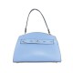 BORSA A MANO  IN PELLE CON TRACOLLA - DX38842 - Colore:Azzurro polvere;