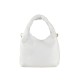 BORSA A SPALLA DONNA IN PELLE - AM29832 - Colore:Bianco;