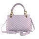 BORSA A MANO  IN PELLE CON TRACOLLA - ZC39843 - Colore:Viola - New york;