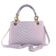 BORSA A MANO  IN PELLE CON TRACOLLA - ZC39843 - Colore:Viola - New york;