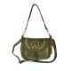 BORSA A SPALLA IN PELLE VINTAGE - SYA49854 - Colore:Verde;