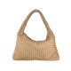 BORSA  DA SPALLA IN PELLE EFFETTO VINTAGE - BY55861 - Colore:Taupe;