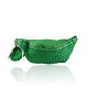 POCHETTE - MARSUPIO IN PELLE VINTAGE INTRECCIATO - JM39843 - Colore:Verde;