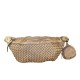 POCHETTE - MARSUPIO IN PELLE VINTAGE INTRECCIATO - JM39843 - Colore:Beige;