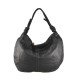 BORSA DONNA A SPALLA IN VERA PELLE VINTAGE - SM55861 - Colore:Nero;