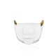 BORSA A TRACOLLA IN PELLE - XE16818 - Colore:Bianco;