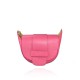 BORSA A TRACOLLA IN PELLE - XE16818 - Colore:Fuxia;