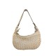BORSA DONNA A SPALLA IN VERA PELLE VINTAGE - AJ38842 - Colore:Beige;