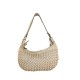 BORSA DONNA A SPALLA IN VERA PELLE VINTAGE - AJ38842 - Colore:Beige;