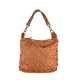 BORSA SHOPPING IN PELLE LASERATA - AF42846 - Colore:Cuoio;