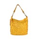 BORSA SHOPPING IN PELLE LASERATA - AF42846 - Colore:Giallo;