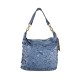 BORSA SHOPPING IN PELLE LASERATA - AF42846 - Colore:Blu;