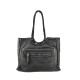 BORSA  DA SPALLA IN PELLE EFFETTO VINTAGE - NZ58864 - Colore:Nero;