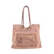 BORSA  DA SPALLA IN PELLE EFFETTO VINTAGE - NZ58864 - Colore:Cipria;