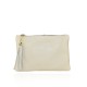POCHETTE - BORSETTA DONNA IN PELLE - PD10811 - Colore:Beige;