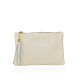 POCHETTE - BORSETTA DONNA IN PELLE - PD10811 - Colore:Beige;