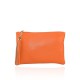 POCHETTE - BORSETTA DONNA IN PELLE - PD10811 - Colore:Arancione/corallo;