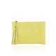 POCHETTE - BORSETTA DONNA IN PELLE - PD10811 - Colore:Giallo;