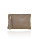 POCHETTE - BORSETTA DONNA IN PELLE - PD10811 - Colore:Taupe;