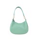 BORSA A SPALLA DONNA IN PELLE CON BORCHIE - AV29832 - Colore:Tiffany;