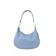 BORSA A SPALLA DONNA IN PELLE CON BORCHIE - AV29832 - Colore:azzurro;