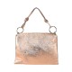 POCHETTE - BUSTA IN PELLE 100% MADE ITALY - DT19821 - Colore:Rosa laminato;