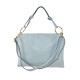 POCHETTE - BUSTA IN PELLE 100% MADE ITALY - DT19821 - Colore:azzurro;