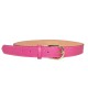 CINTURA DONNA IN PELLE MADE ITALY - CD600 - Colore:Fuxia;