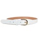 CINTURA DONNA IN PELLE MADE ITALY - CD600 - Colore:Bianco;