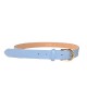 CINTURA DONNA IN PELLE MADE ITALY - CD600 - Colore:azzurro;