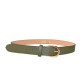 CINTURA DONNA IN PELLE MADE ITALY - CD600 - Colore:Verde Militale;