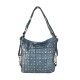 BORSA DONNA A SPALLA IN VERA PELLE VINTAGE - DB44848 - Colore:Blu;