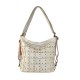 BORSA DONNA A SPALLA IN VERA PELLE VINTAGE - DB44848 - Colore:Beige;