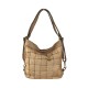 BORSA DONNA A SPALLA IN VERA PELLE VINTAGE - DB44848 - Colore:Taupe;