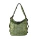 BORSA DONNA A SPALLA IN VERA PELLE VINTAGE - DB44848 - Colore:Verde;