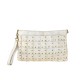 POCHETTE - BUSTA IN PELLE EFFETTO VINTAGE - DB34838 - Colore:Beige;