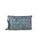 POCHETTE - BUSTA IN PELLE EFFETTO VINTAGE - DB34838 - Colore:Blu;