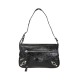 BORSA A SPALLA DONNA IN PELLE CON BORCHIE - FB36839 - Colore:Nero;