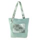 BORSA A SPALLA DONNA IN PELLE - FC36839 - Colore:Tiffany;