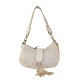 BORSA DONNA A SPALLA IN VERA PELLE VINTAGE - NW42846 - Colore:Beige;