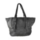 BORSA DONNA A SPALLA IN VERA PELLE VINTAGE - CU59865 - Colore:Nero;