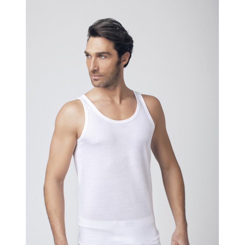 CONFEZIONE 3 PEZZI VOGATORE CANOTTIERA UOMO NOTTINGHAM VL714 MUDRASHOP